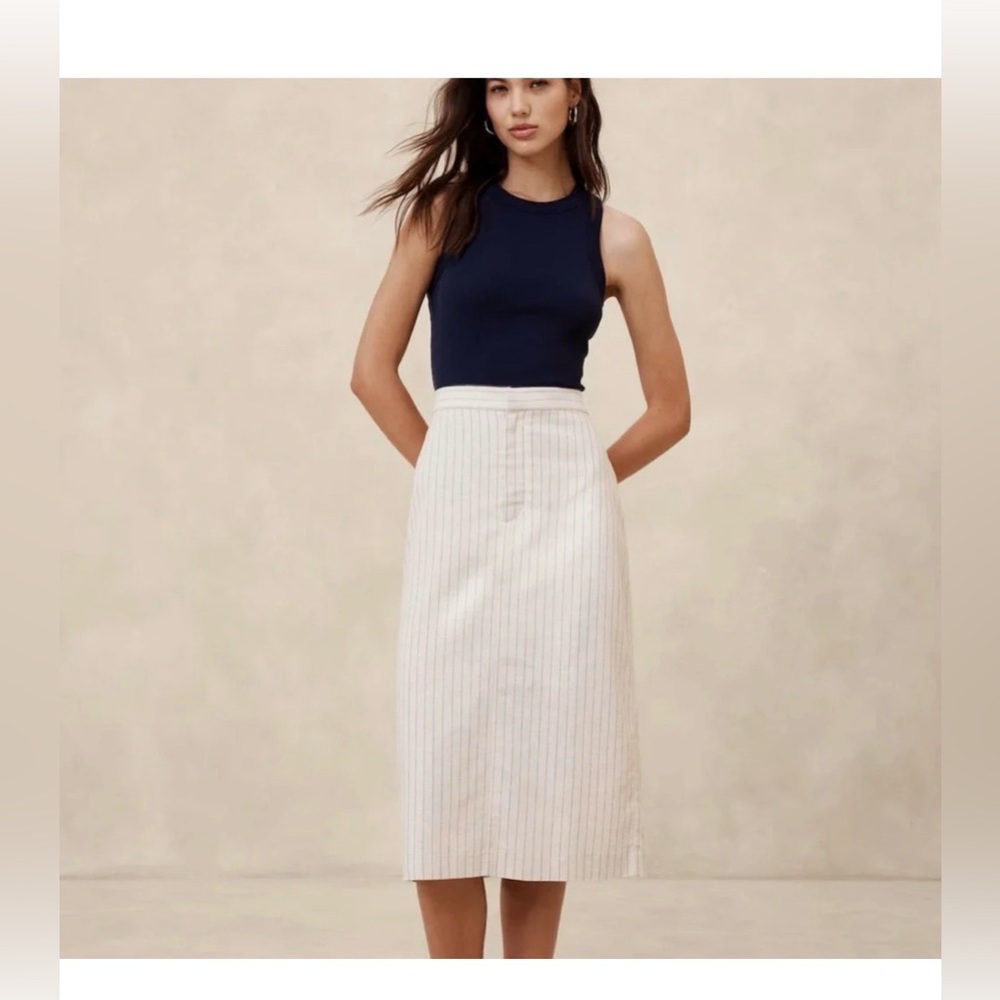 Banana Republic Sculpted Midi Skirt